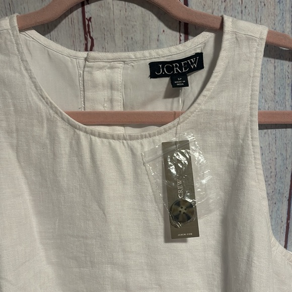 NWT J. Crew Maxine button-back dress in linen - Picture 8 of 14